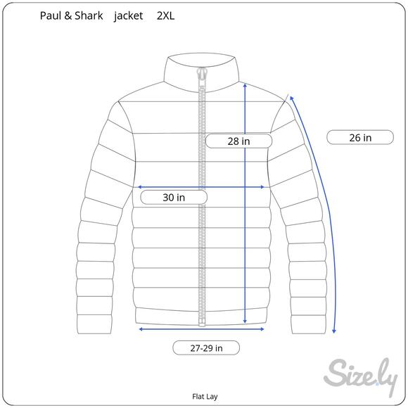 Paul & Shark Yachting Black Puffer Windbreaker Men's EMW Protection Size 2XL - Picture 15 of 15